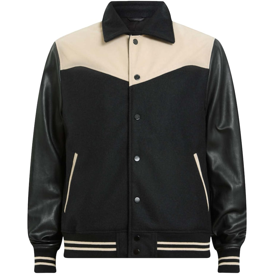 Multi Leather-Trim Endleton Bomber Jacket