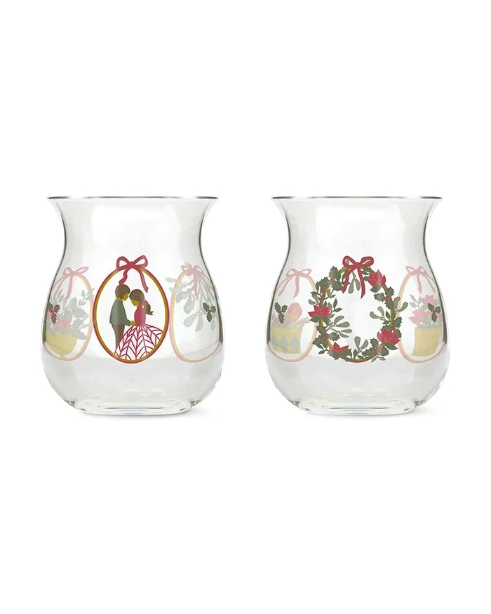 Декоративен свещник Holmegaard Holmegaard Christmas 7,5 x 7 cm (2 броя)