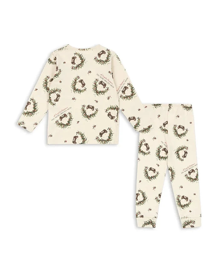 Konges Sløjd BASIC BLOUSE/PANTS SET GOTS Çocuk Pijama Seti
