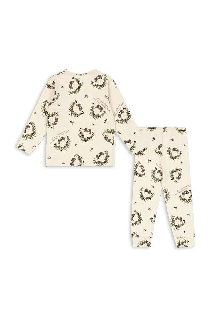 Konges Sløjd BASIC BLOUSE/PANTS SET GOTS Çocuk Pijama Seti