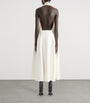 Givenchy White Leather Halterneck Maxi Dress