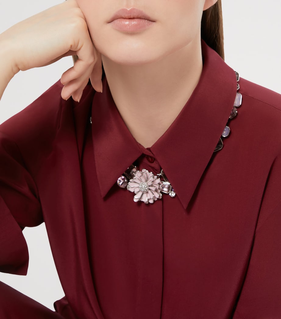 Silk Nuccia Shirt Midi Dress