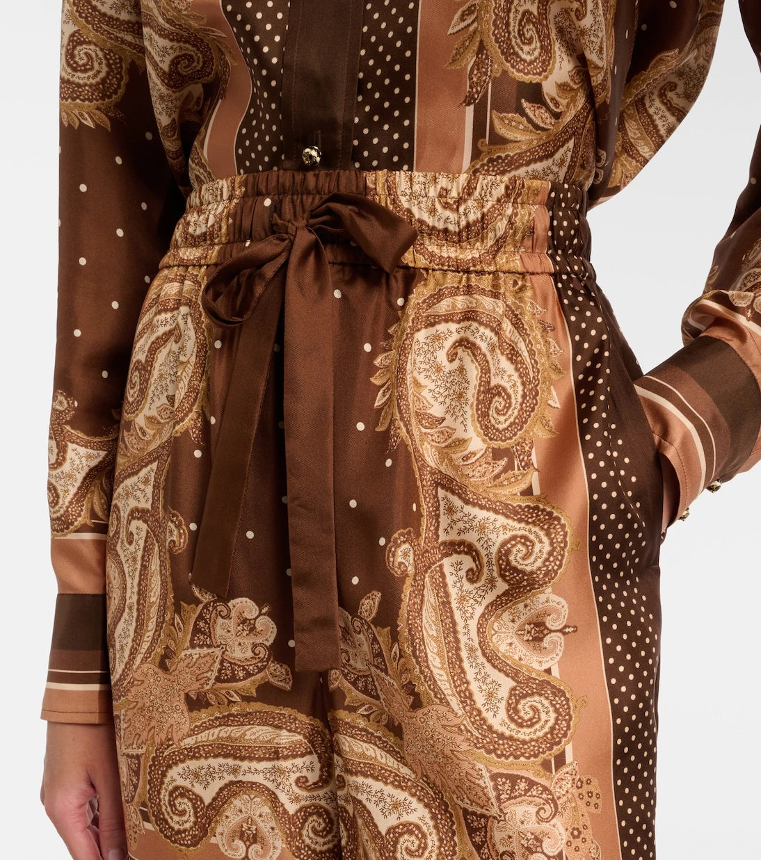 Zimmermann - Luna paisley silk palazzo pants