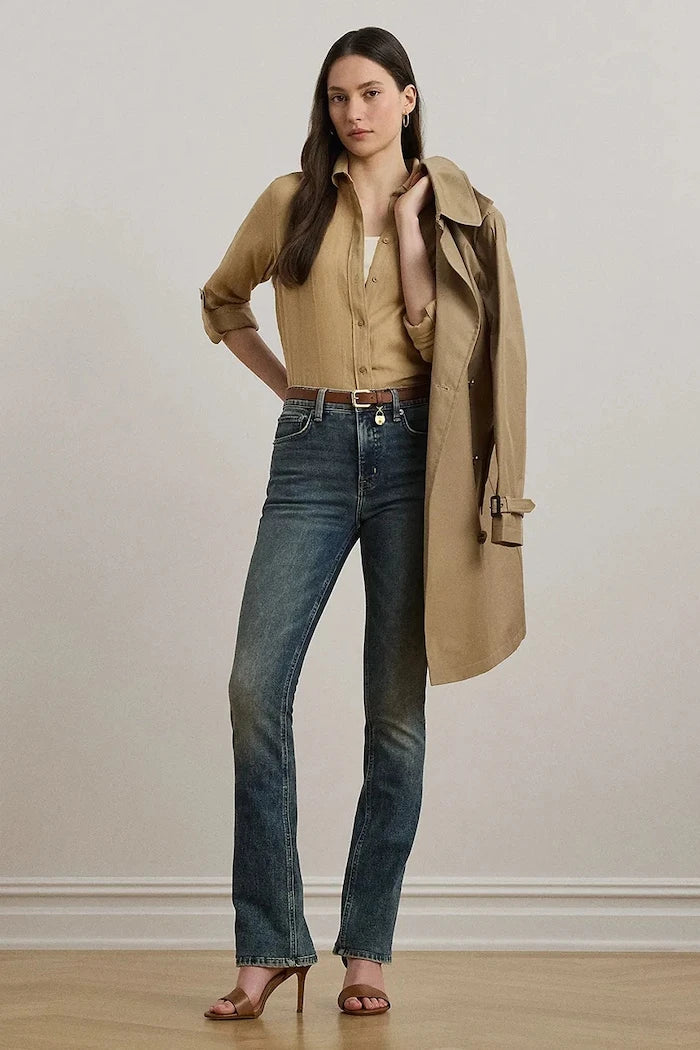 Lauren Ralph Lauren kadın keten gömlek