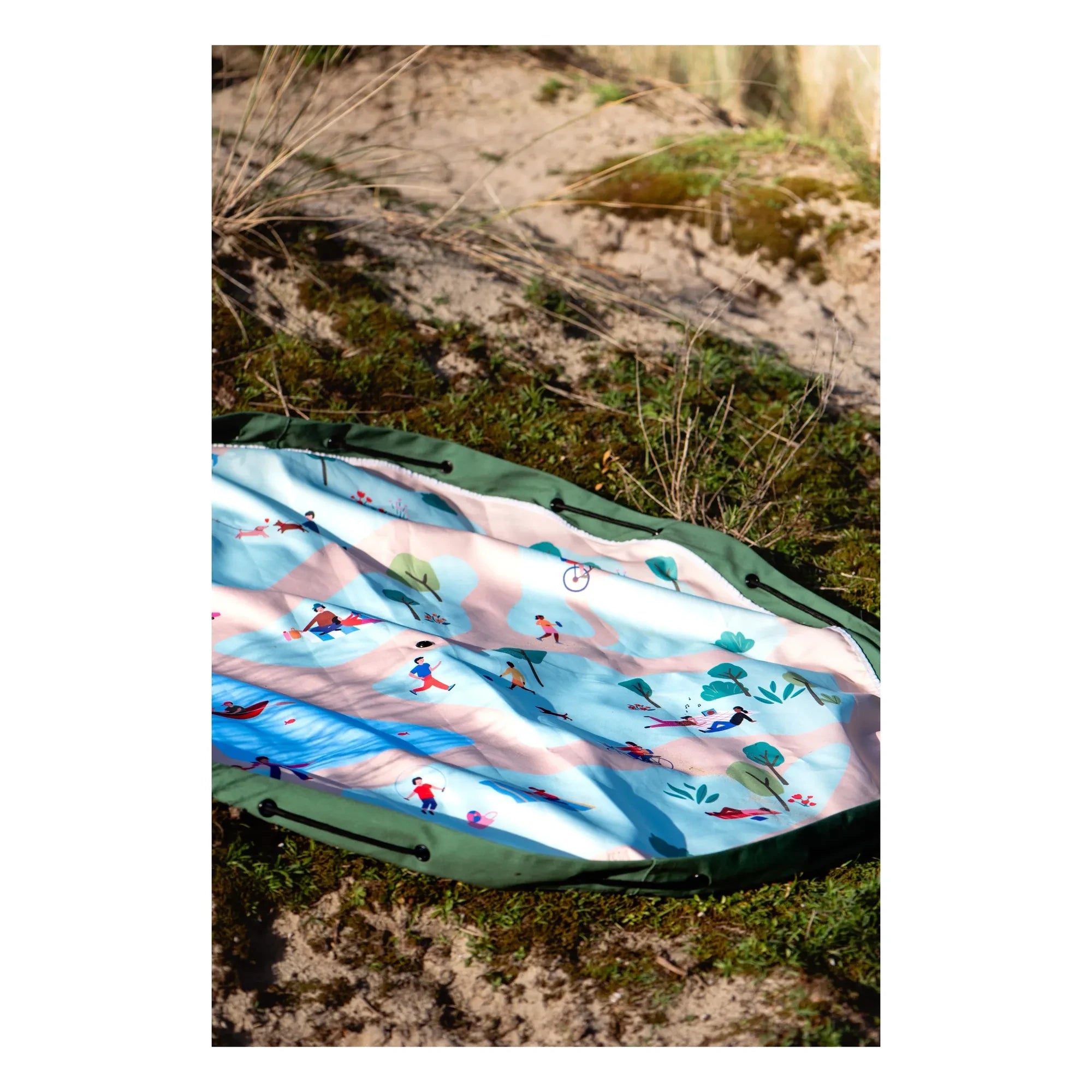 Play and Go - Bag / Noomad outdoor play mat - Park | Green