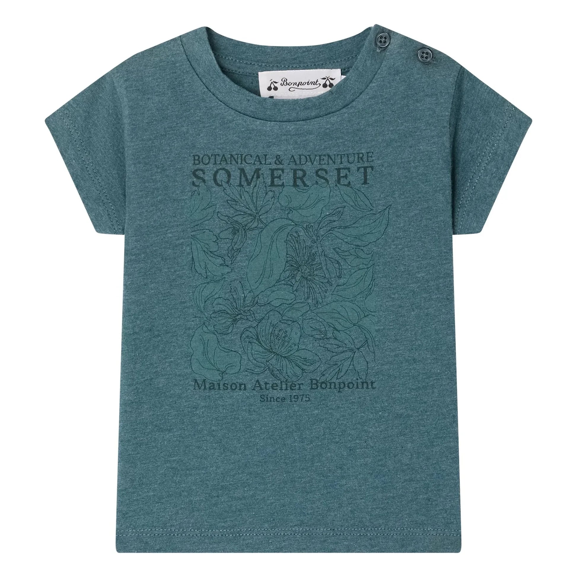 Bonpoint - Tom T-shirt Organic cotton | Peacock blue