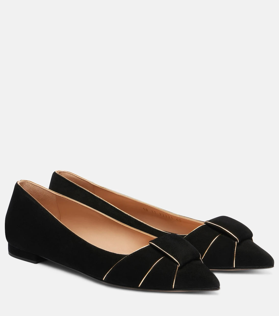 Gianvito Rossi - Suede ballet flats