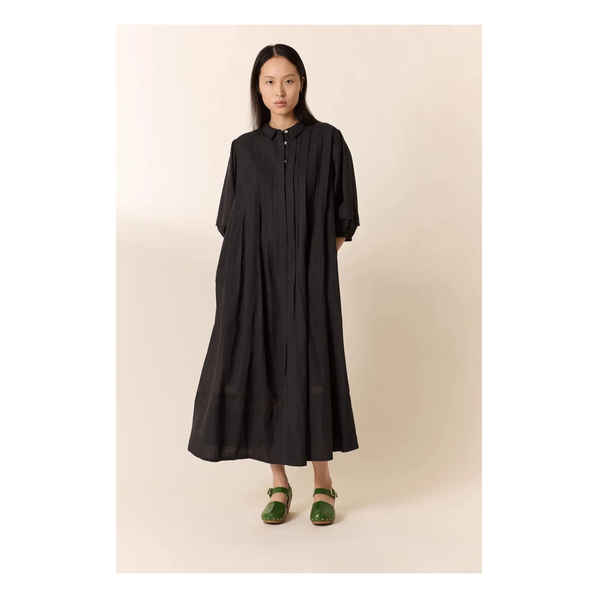 Leon & Harper - Roca organic cotton dress | Carbon