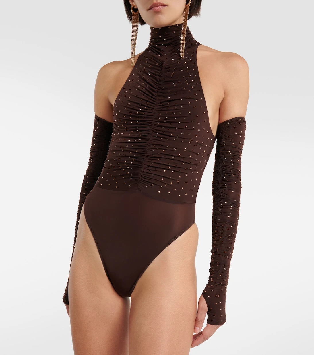 Alex Perry - Arlie embellished halterneck bodysuit