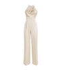 MAX&Co. White Satin Halterneck Jumpsuit