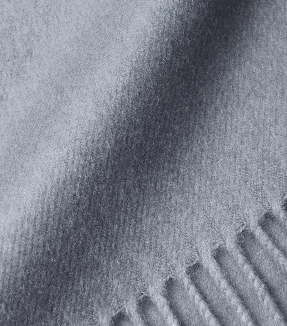 Prada Grey Silk-Cashmere Scarf