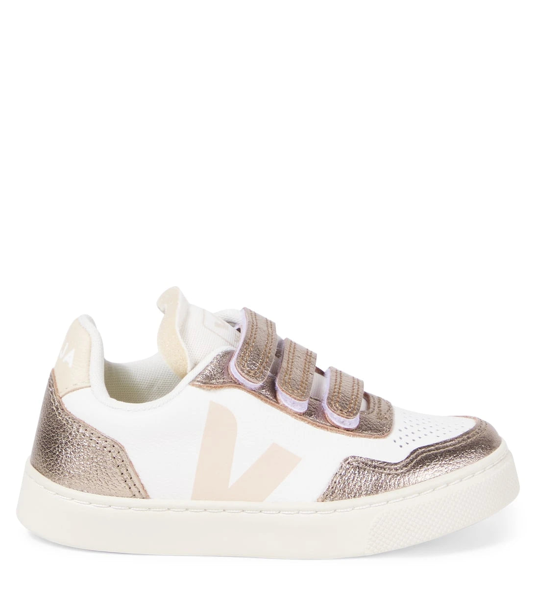 Veja Kids - V-90 leather sneakers