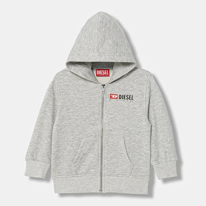 Pamuklu çocuk bluzu Diesel SDROPSHOODZ OVER SWEAT-SHIRT