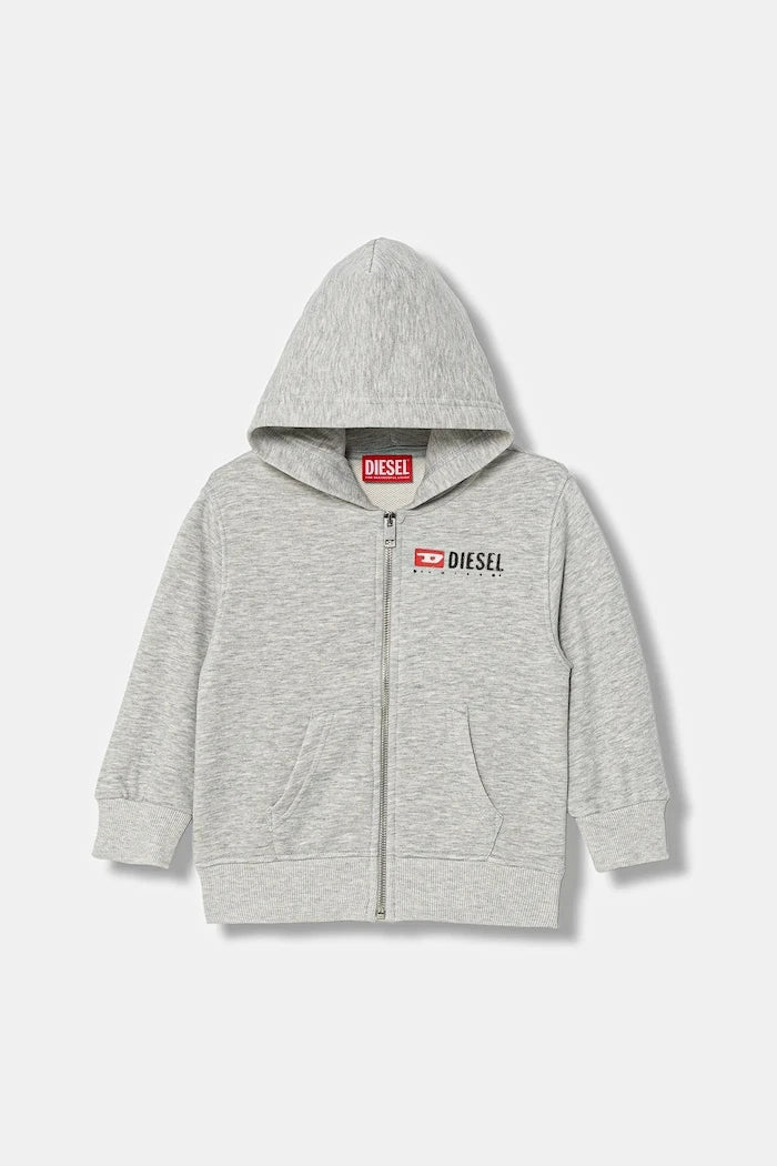 Pamuklu çocuk bluzu Diesel SDROPSHOODZ OVER SWEAT-SHIRT
