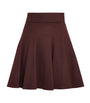 Red Camel Wool Mini Skirt