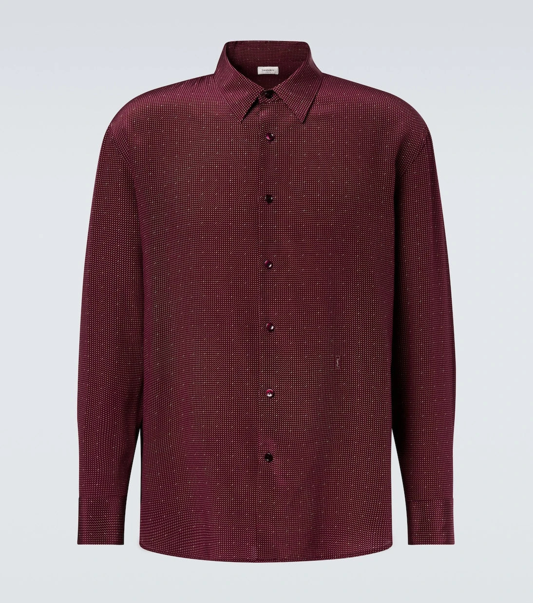 Saint Laurent - Cassandre silk crêpe de chine shirt