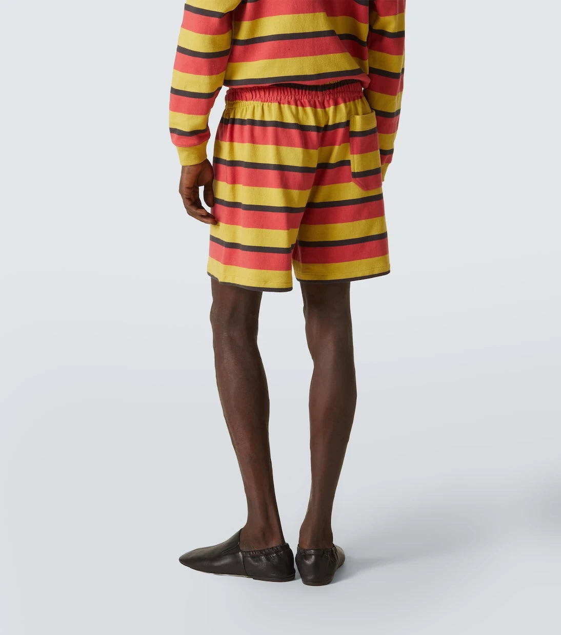 Bode - Rec striped cotton jersey shorts