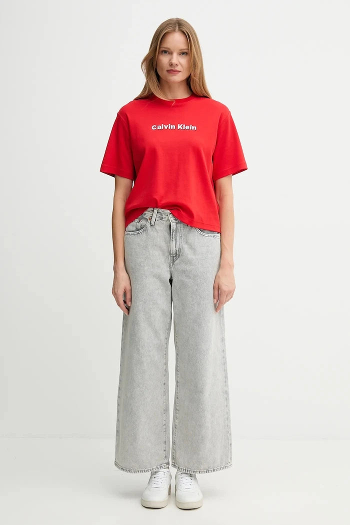 Pamuklu Tişört Calvin Klein Jeans