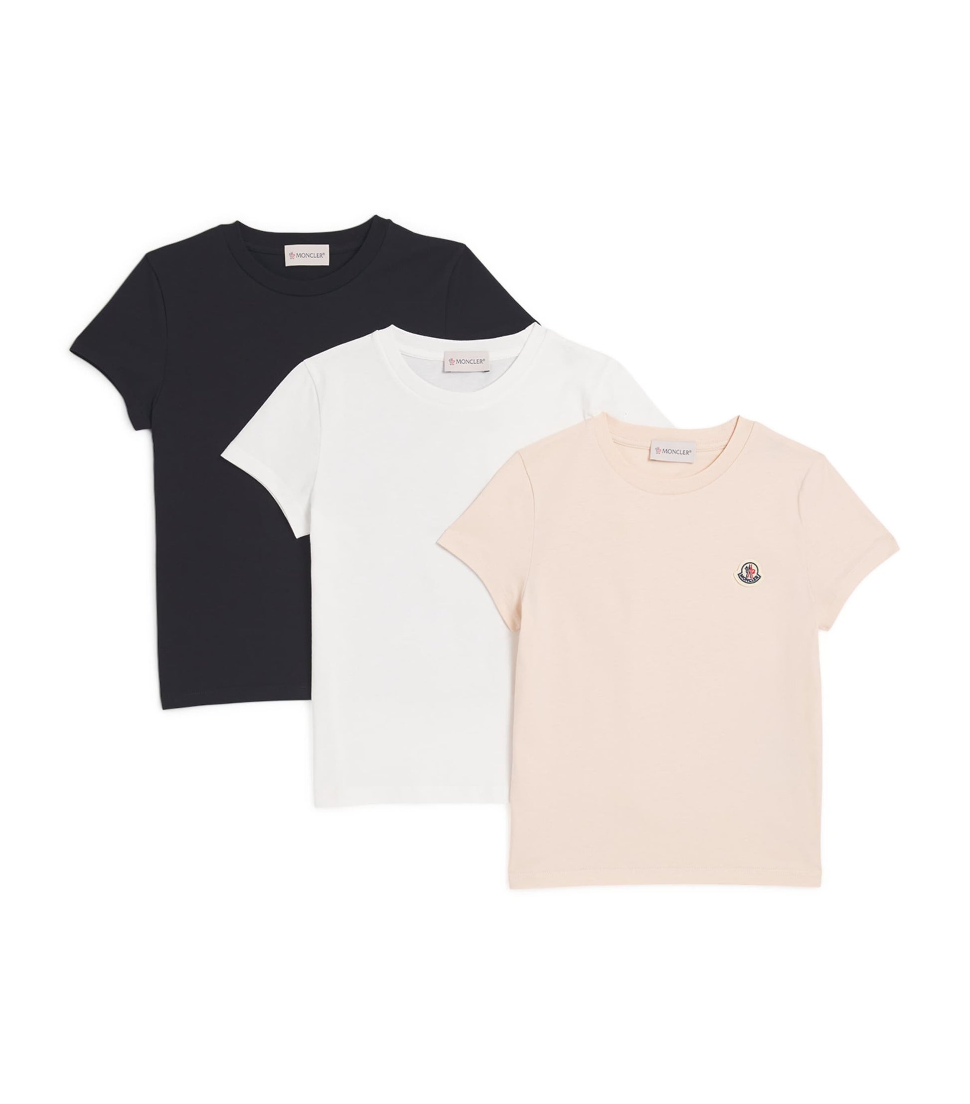 Moncler Enfant Set of 3 Cotton Logo T-Shirts (8-10 Years)