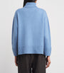 Harrods Blue Cashmere Rollneck Sweater