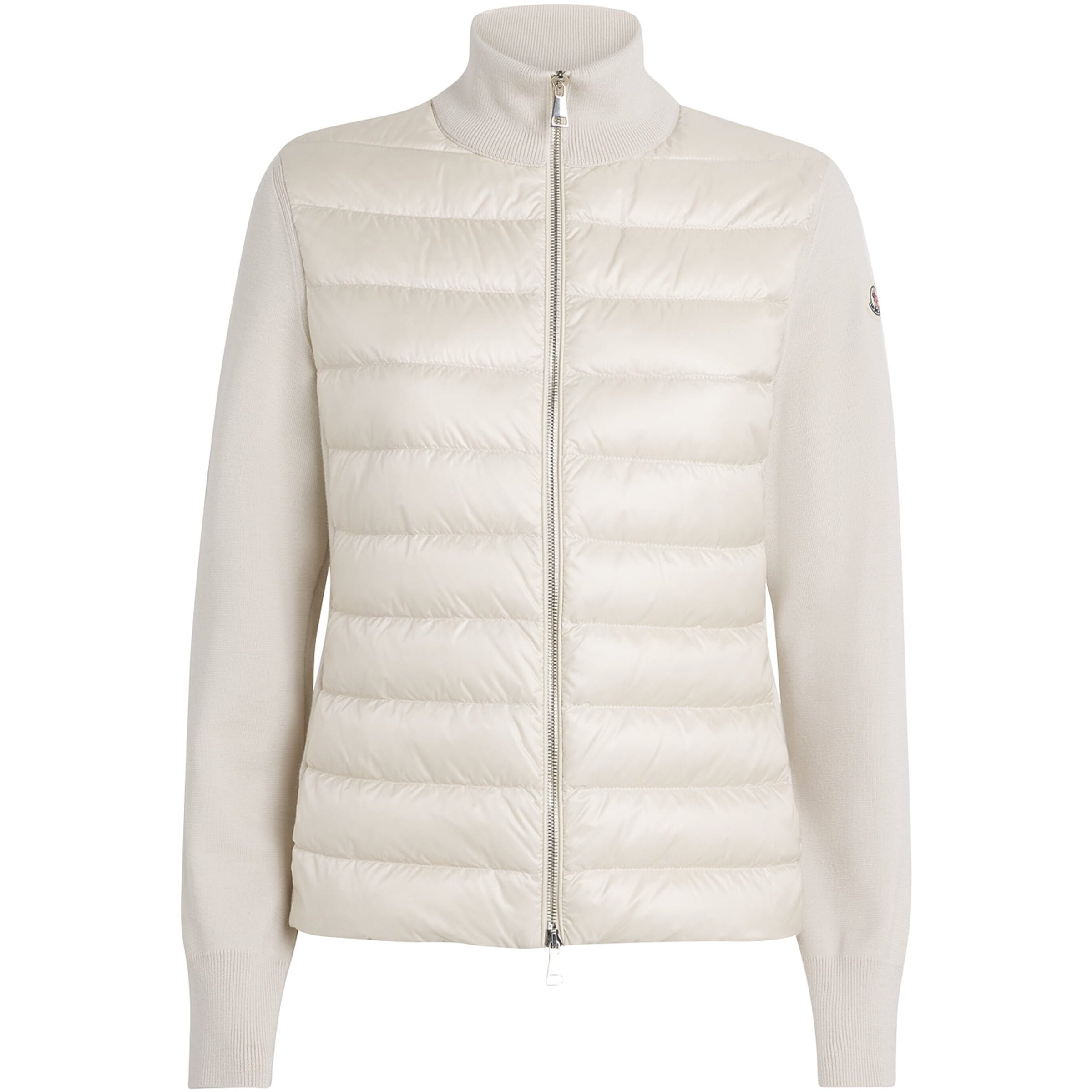 Moncler Beige Down Panelled Cardigan