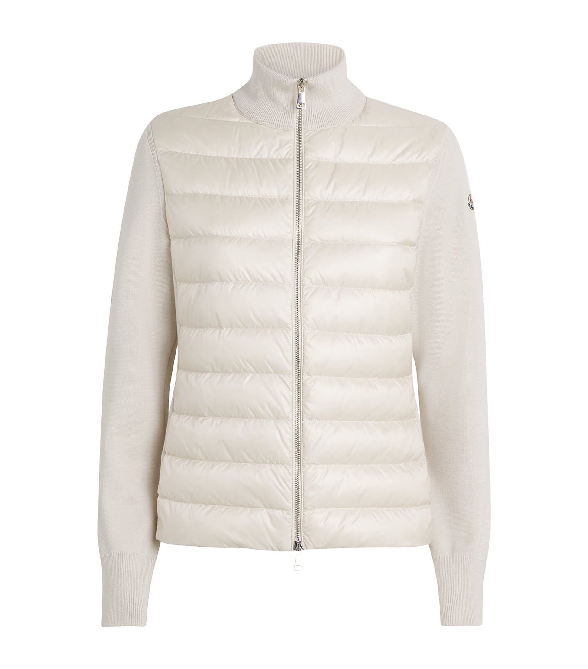 Moncler Beige Down Panelled Cardigan