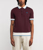 Wool-Cotton Contrast-Trim Polo Shirt