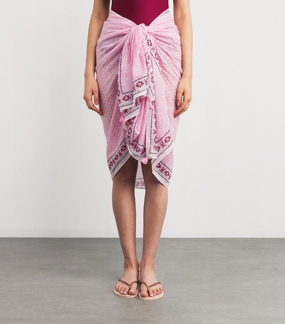 Heidi Klein Multi Cotton-Silk Provence Sarong