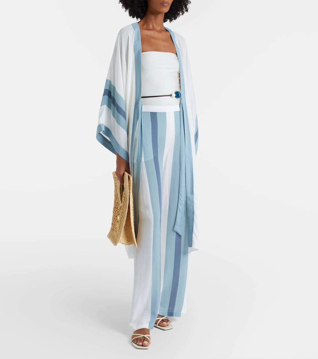 Adriana Degreas - Striped wide-leg pants