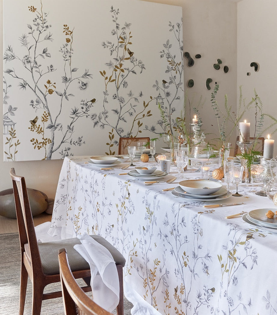 Linen Botanical Tablecloth (170cm x 250cm)