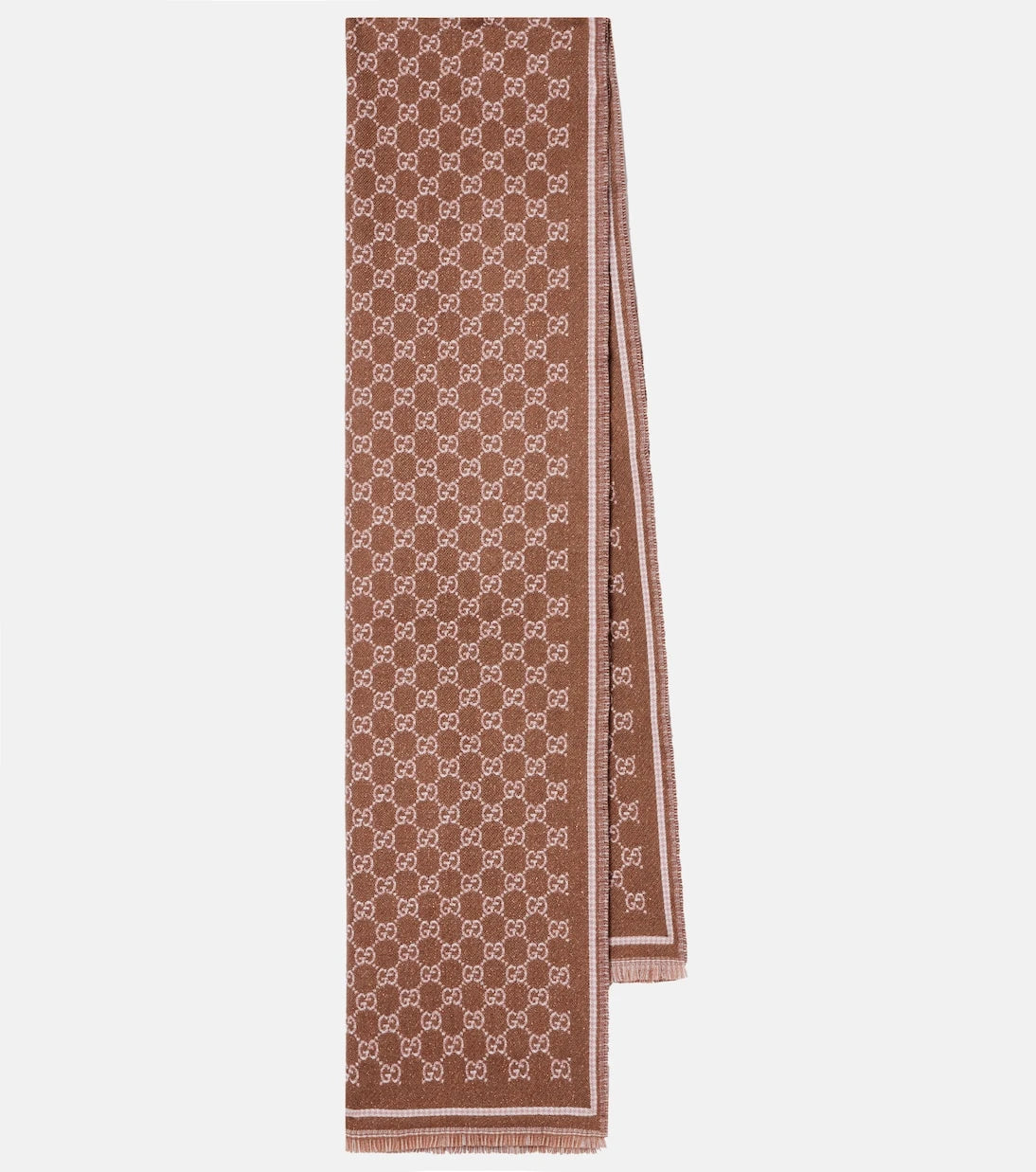 Gucci - وشاح جاكار GG من مزيج الصوف