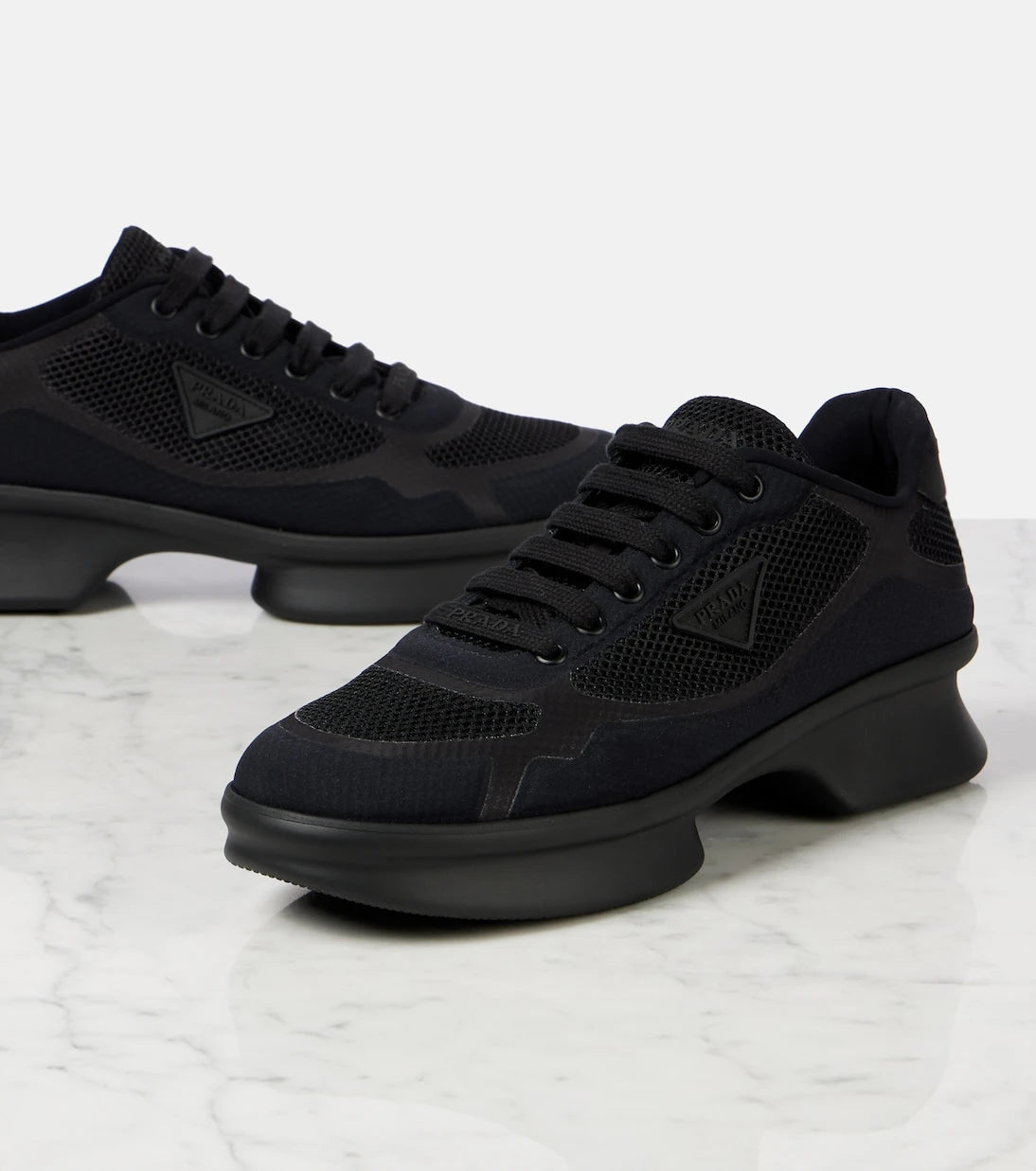 Prada - Re-Nylon and mesh sneakers
