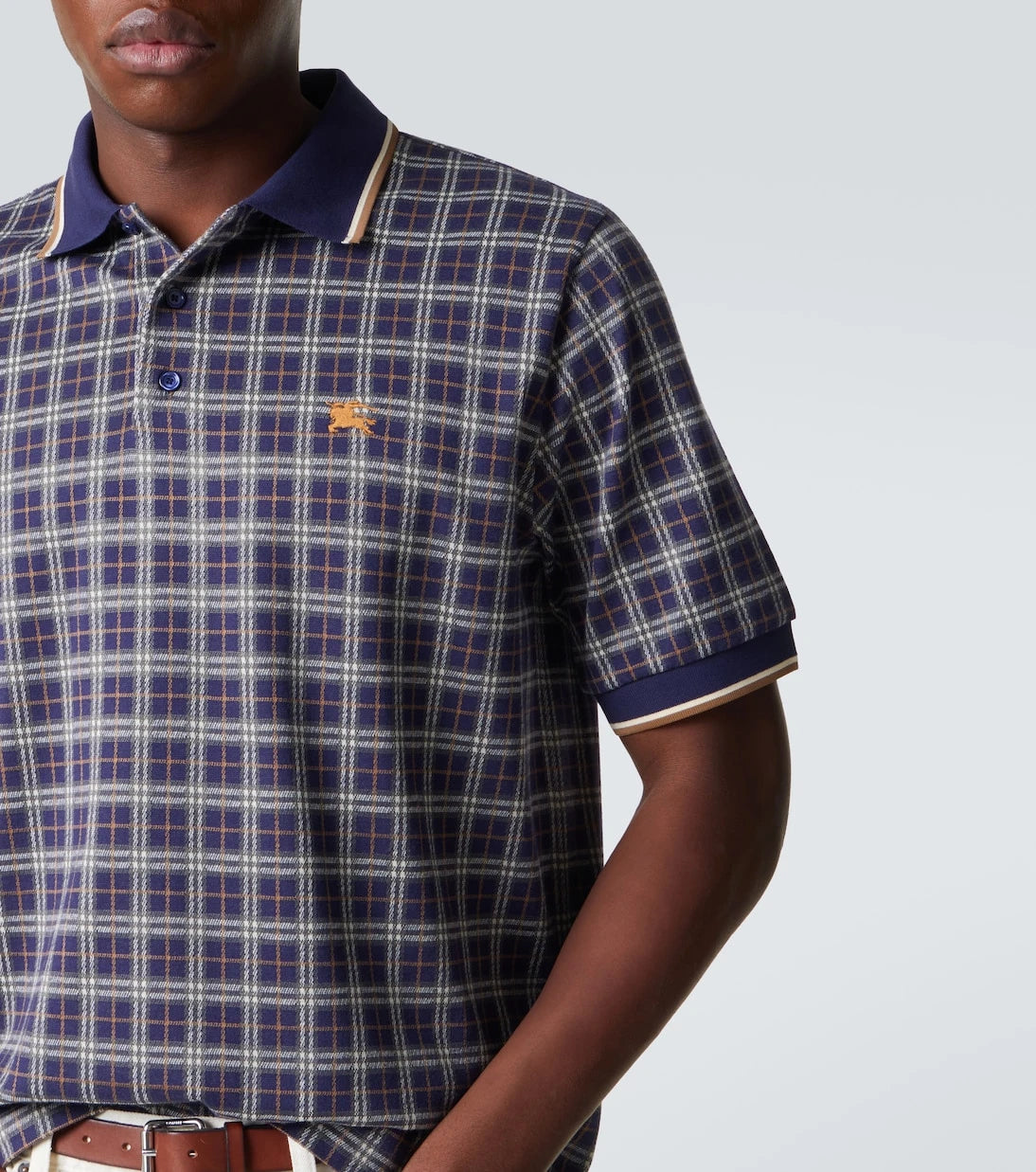 Burberry - قميص بولو كاروهات