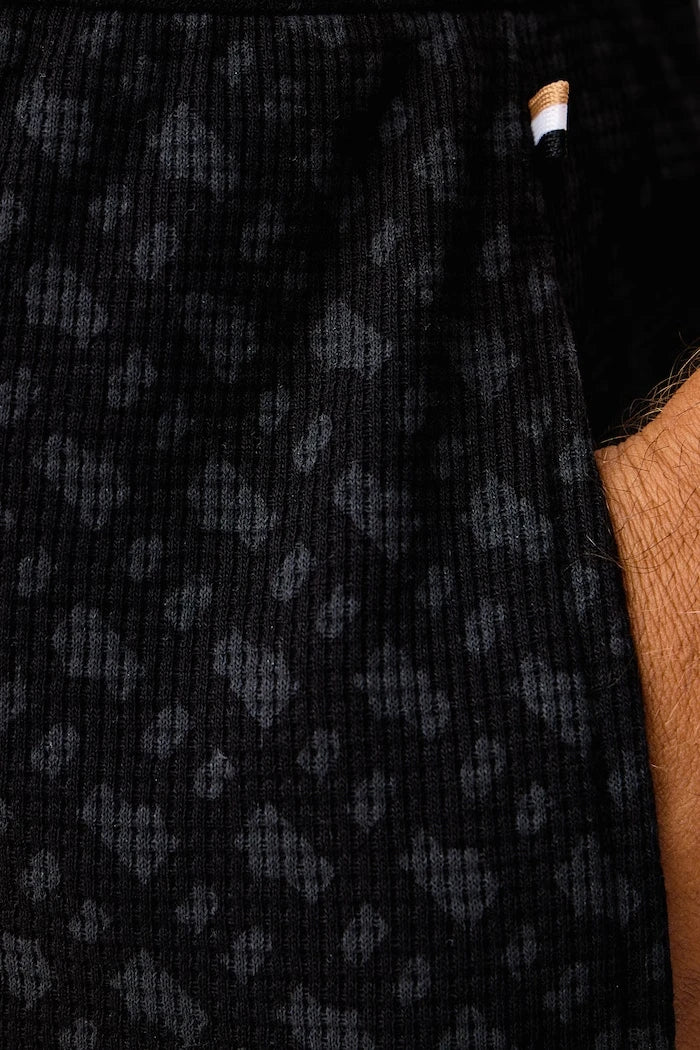 Pamuklu Erkek Pijama Altı WaffleAOP Cuff Pants