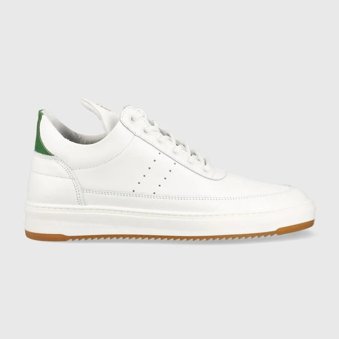 Кожени маратонки Filling Pieces Low Top Bianco