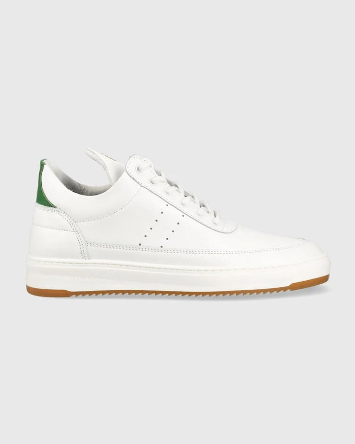 Filling Pieces Low Top Bianco Deri Spor Ayakkabı