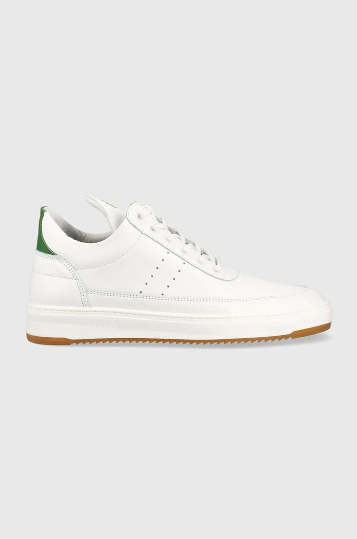 Кожени маратонки Filling Pieces Low Top Bianco