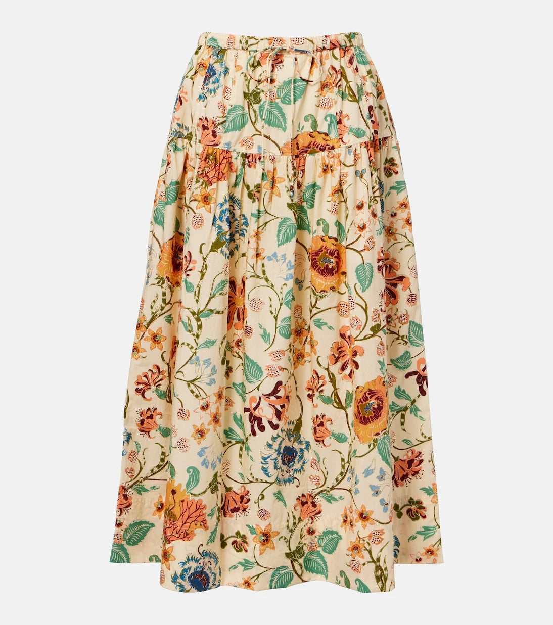 Ulla Johnson - Theodora floral cotton midi skirt