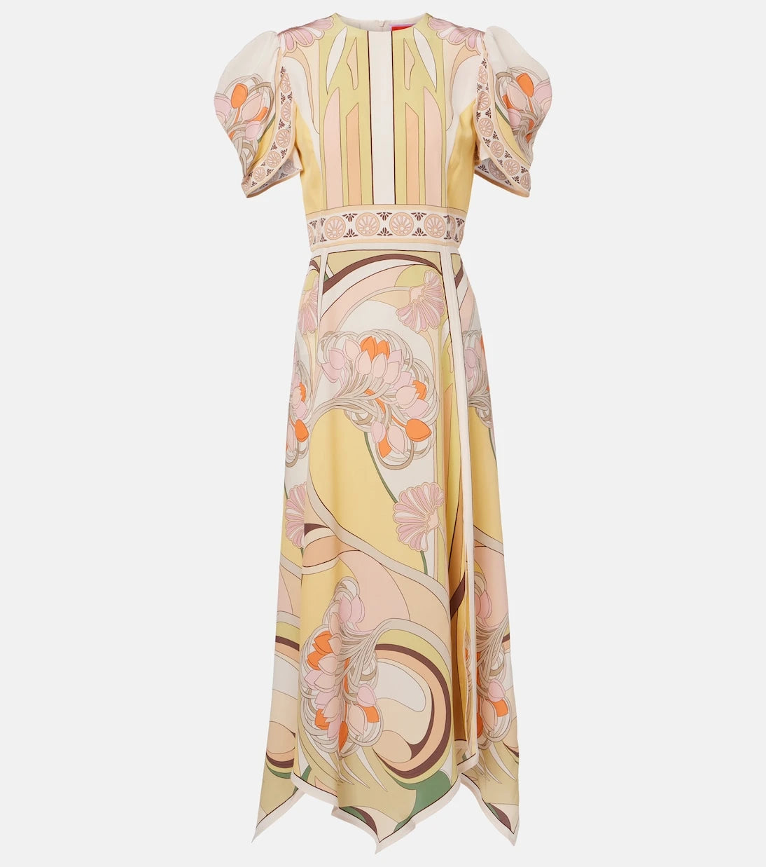 La DoubleJ - Cherie floral silk midi dress