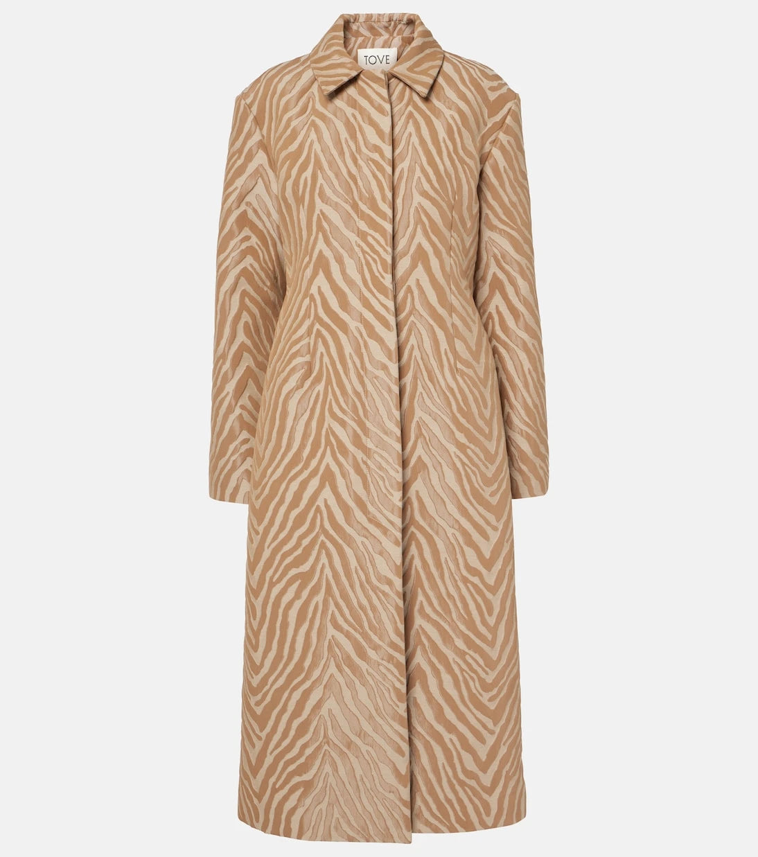Tove - Mira cotton-blend jacquard coat