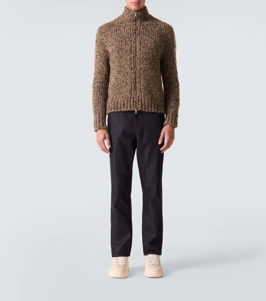 Moncler - Alpaca and wool zip-up sweater