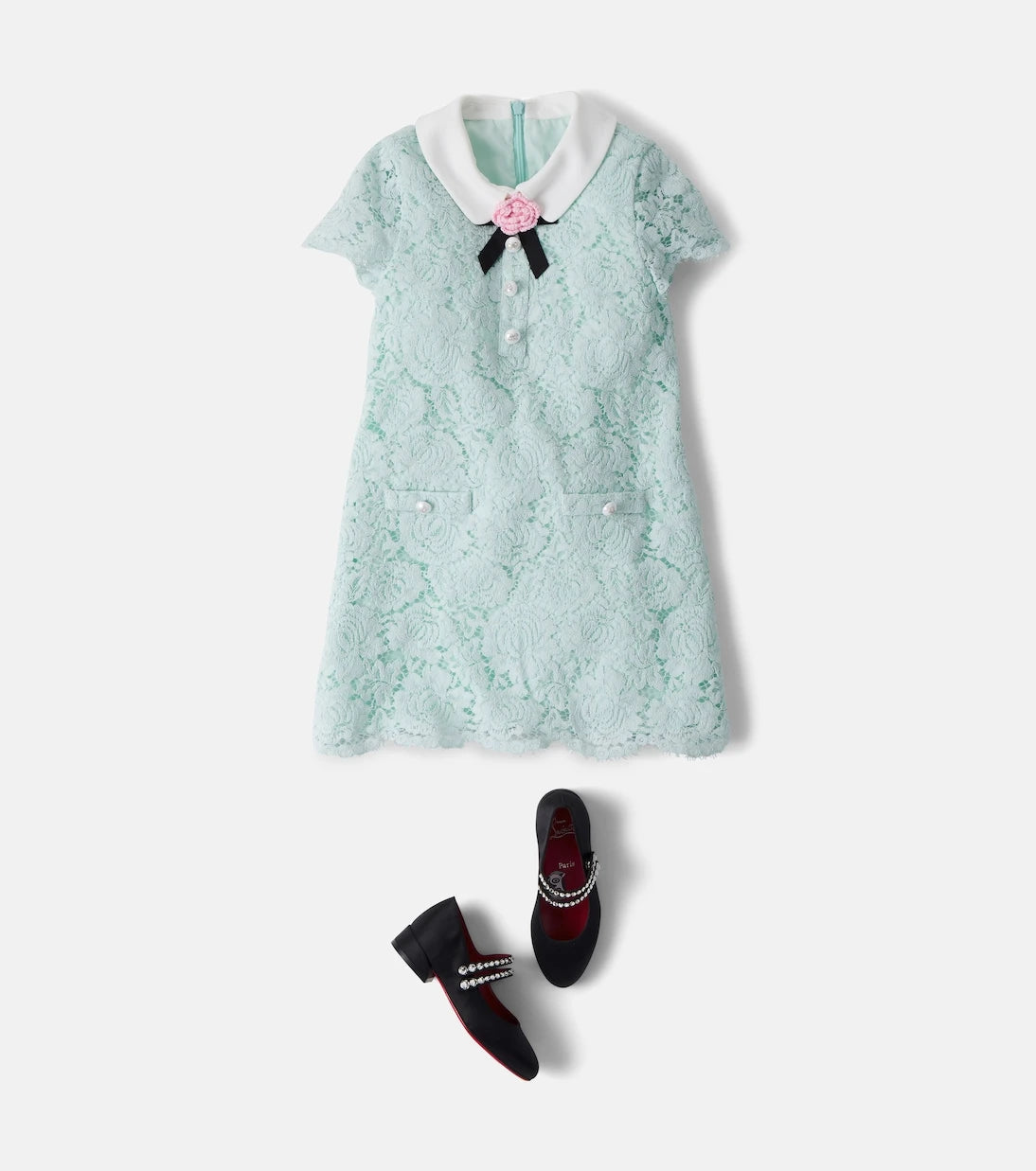 Self-Portrait Kids - Lace-trimmed dress