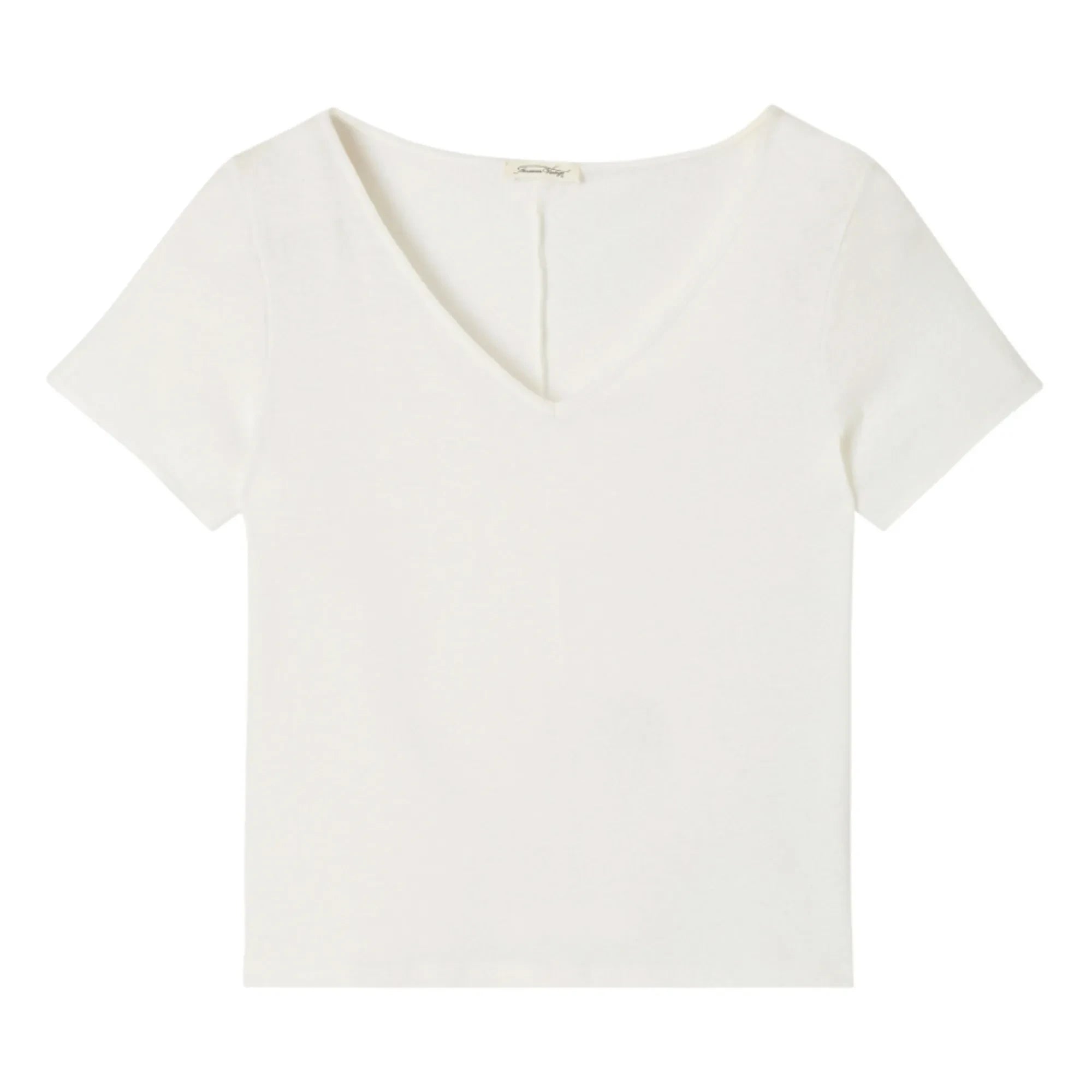 American Vintage - Aksun V-Neck T-Shirt | White