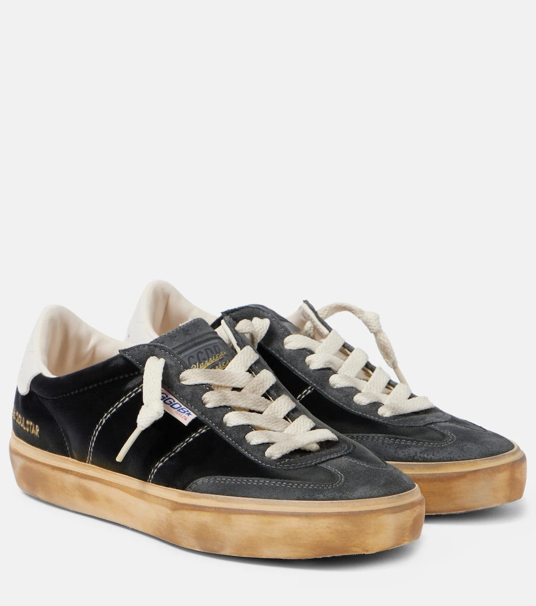 Golden Goose - Soul Star suede-trimmed velvet sneakers