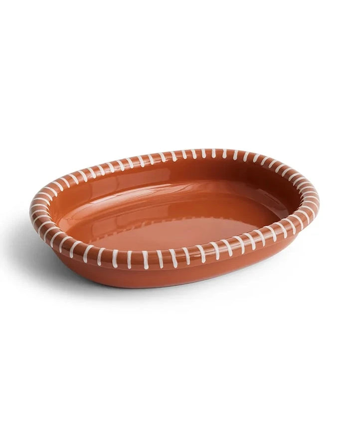 HAY terracotta servis tabağı 36 x 27 x 6 cm