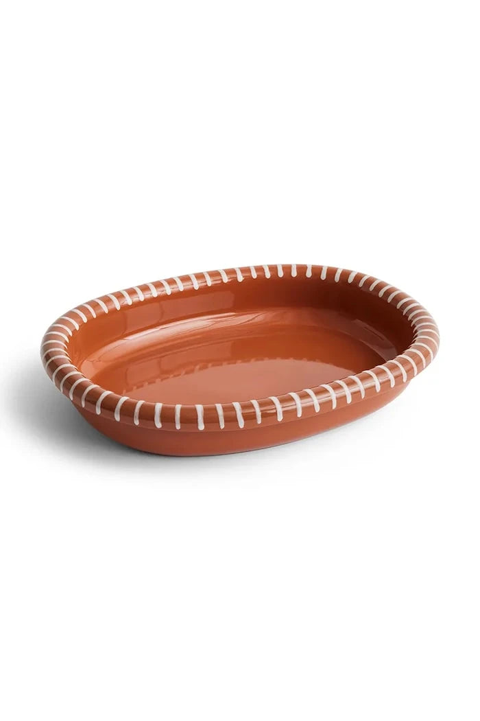 HAY terracotta servis tabağı 36 x 27 x 6 cm