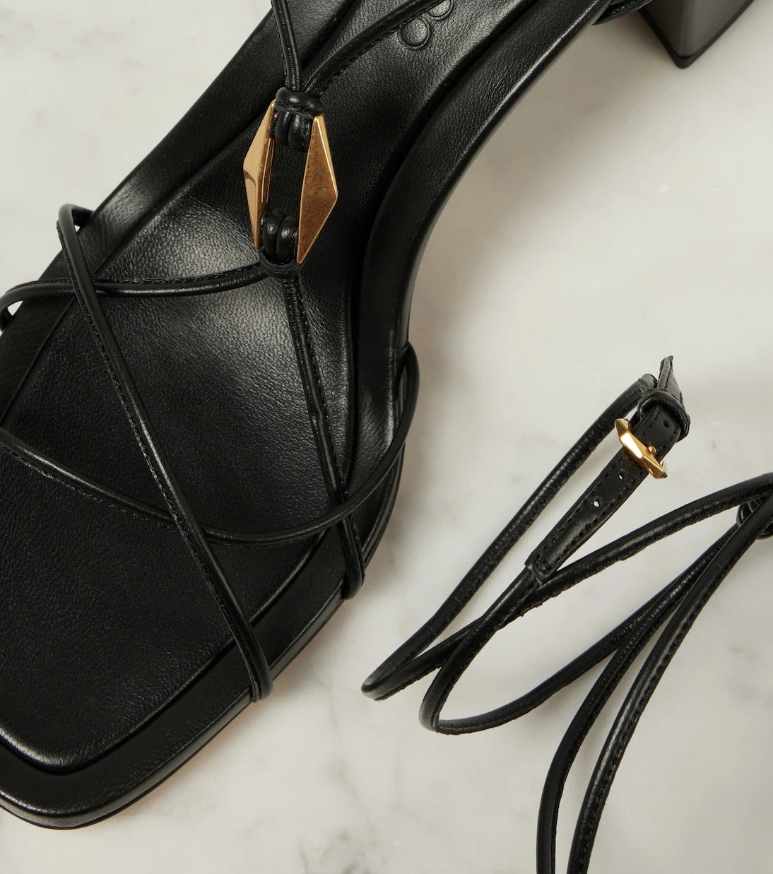 Jimmy Choo - Onyxia 70 leather sandals