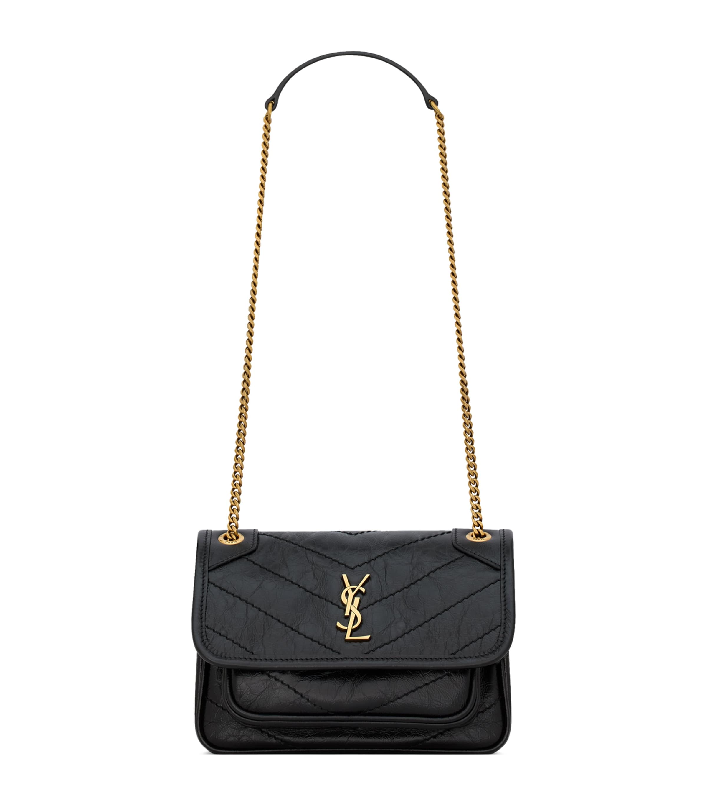 Saint Laurent Black Mini Niki Shoulder Bag