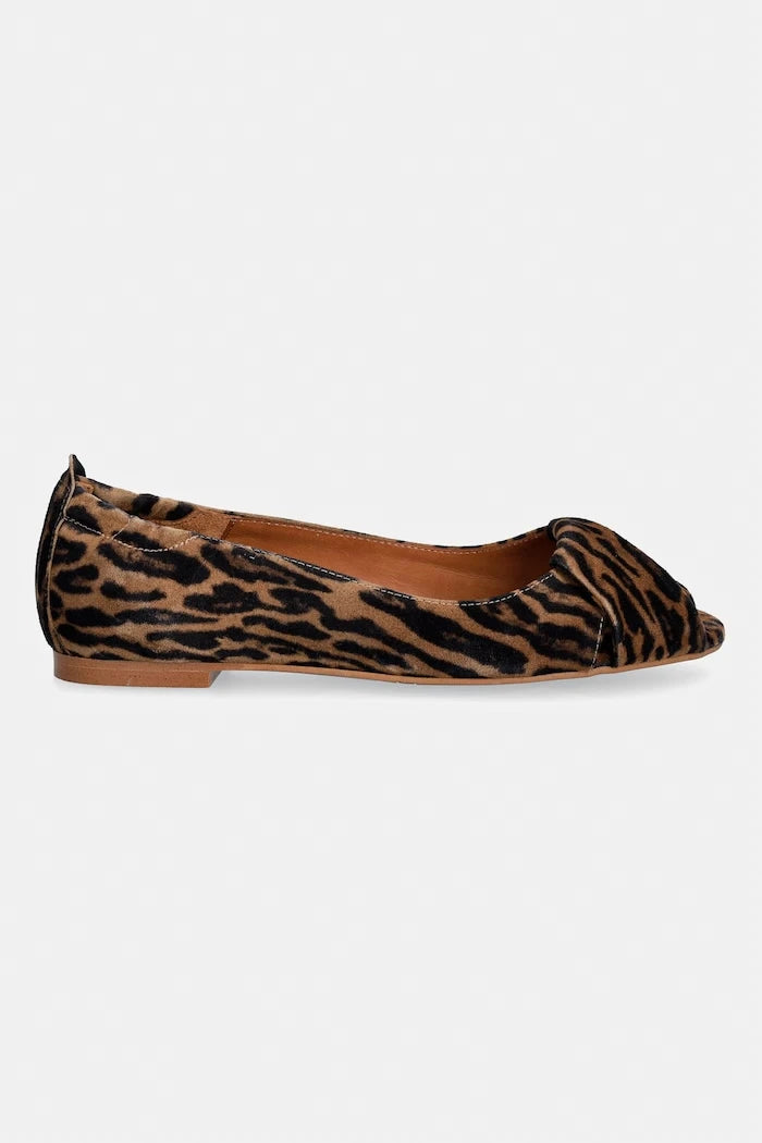 Billi Bi Leopardo cuoio süet balerinler