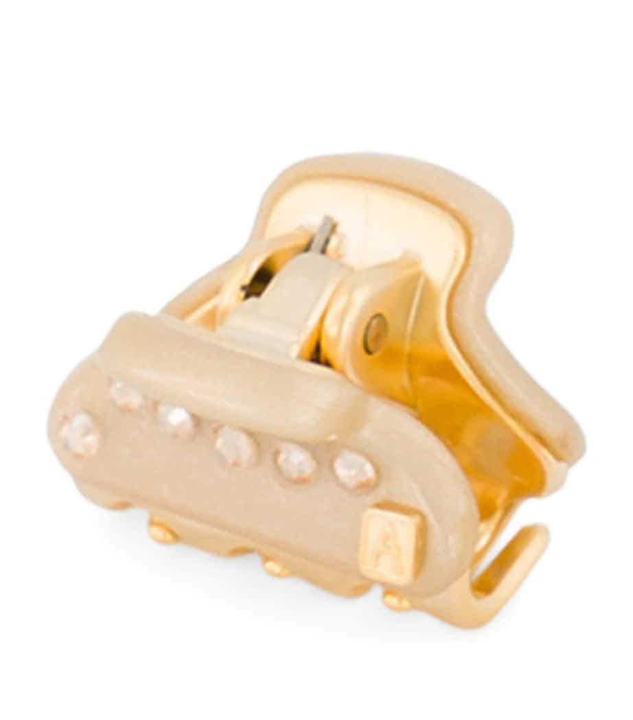 Gold-Plated Mini Claw Hair Clip